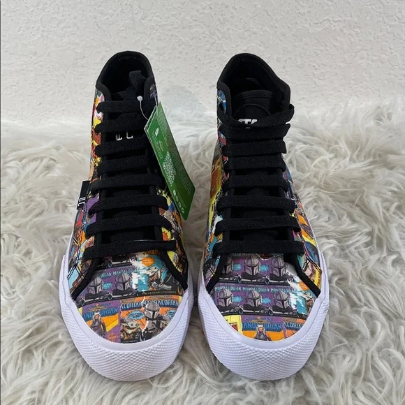 DC Star Wars Manual HI Unisex Black Canvas Skate Inspired Sneakers Shoes Size 8 - Picture 2 of 13